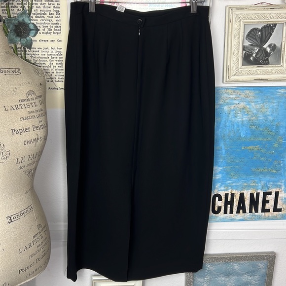 PETITE SOPHISTICATE Collectibles Black Pencil Skirt Size 14 NWOT Lined plus - Picture 4 of 12